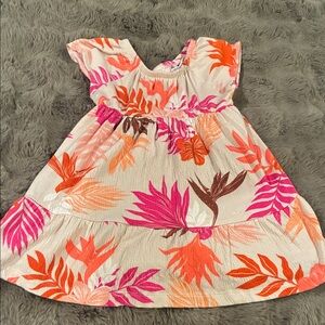 Carter's Pink and Orange Floral Dress